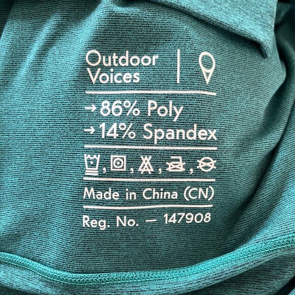 Outdoor Voices Men's Sunday Hoodie Green Small - Picture 4 of 4